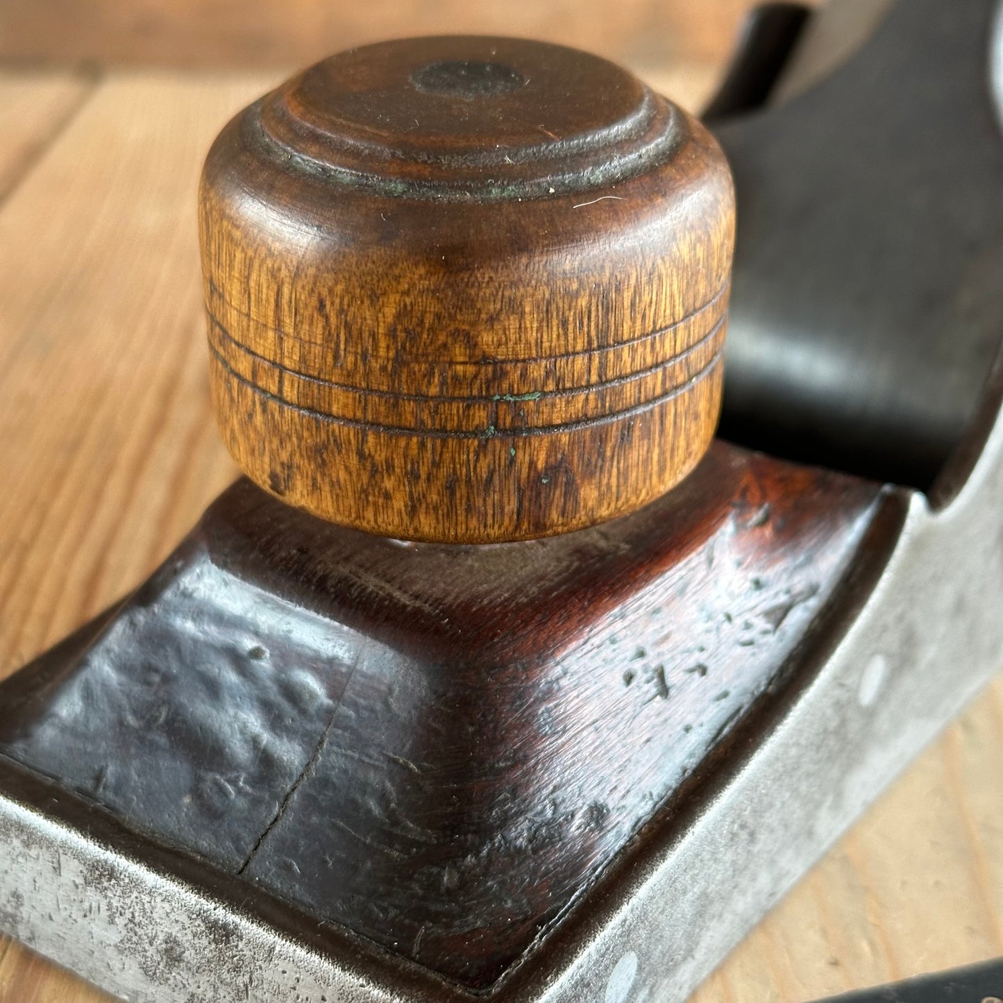 N626 Vintage cool & unique antique MAHOGANY stuffed INFILL PANEL plane