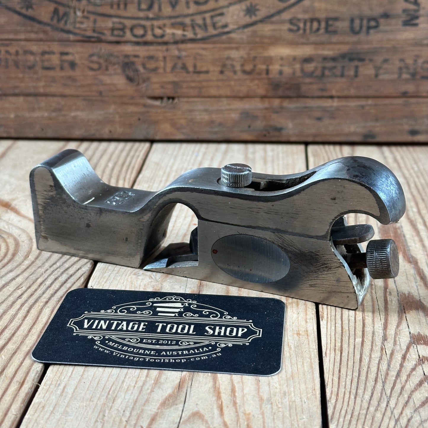 N1794 Vintage STANLEY England No.93 Rabbet REBATE Shoulder CHISEL PLANE