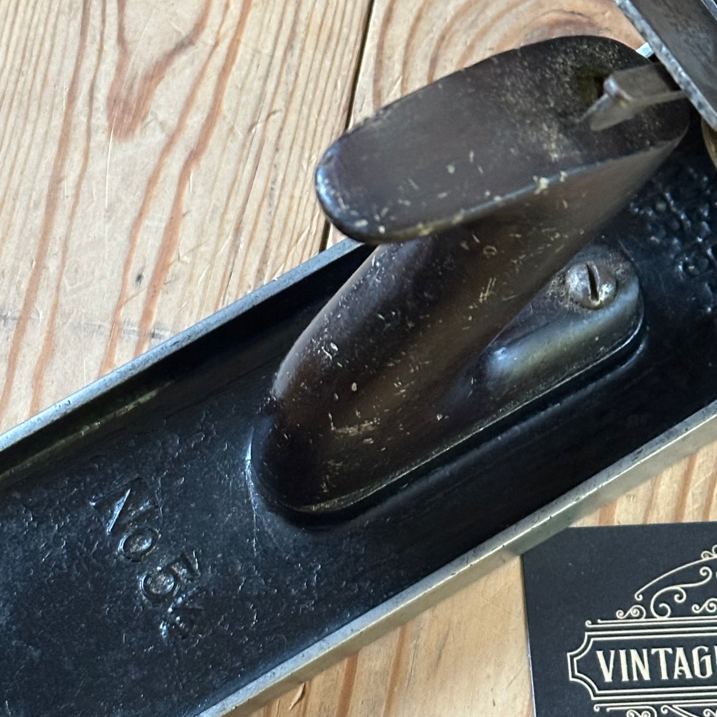 H2489 Vintage STANLEY USA Type 11 No.5 1/2 Corrugated PLANE with Rosewood handles