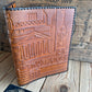 VD2254 Vintage 1960s TARTU LEATHER BOOK notebook journal diary COVER handmade in Estonia