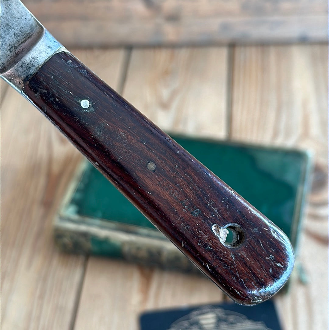 D1327 Vintage spring STEEL SPATULA Scraper with Rosewood handle