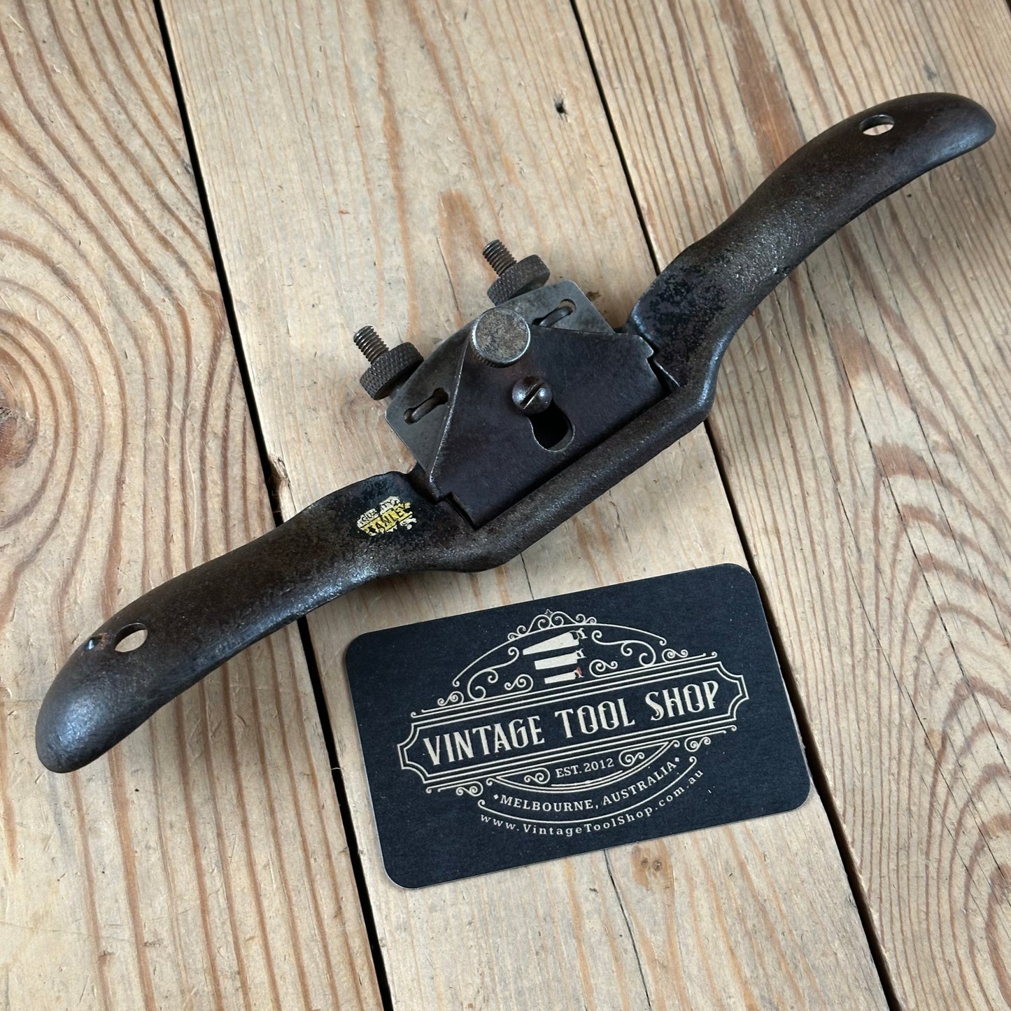 N1812 Vintage STANLEY England No.151 adjustable flat base SPOKESHAVE spoke shave