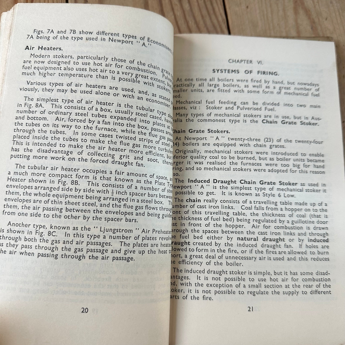 XBN193 Vintage BOOK INSTRUCTIONS for FIREMEN on BOILER PLANT at NEWPORT “A” POWER STATION by H.P.Colwell