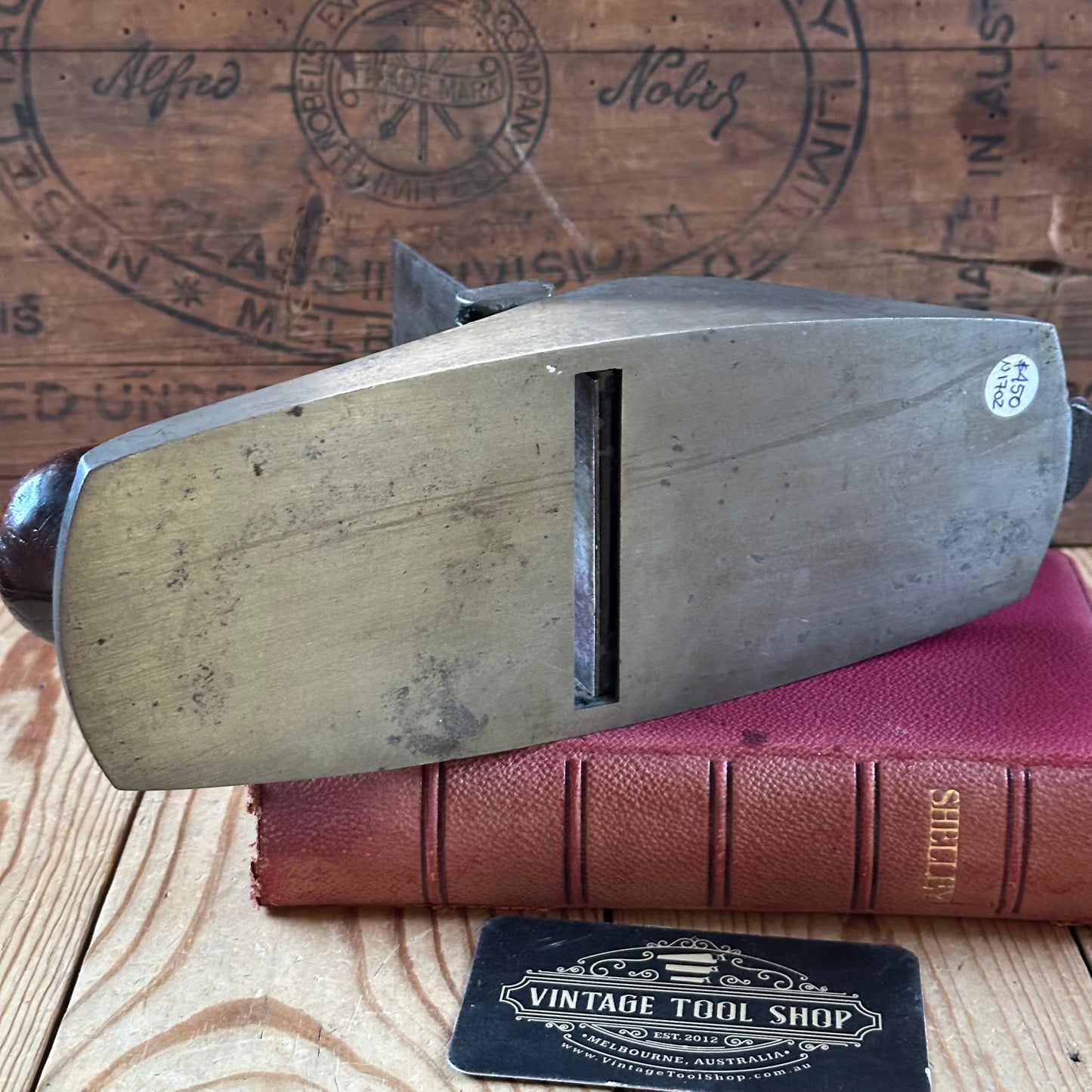 N1702 Vintage STANLEY no.112 scraper PLANE Rosewood handles