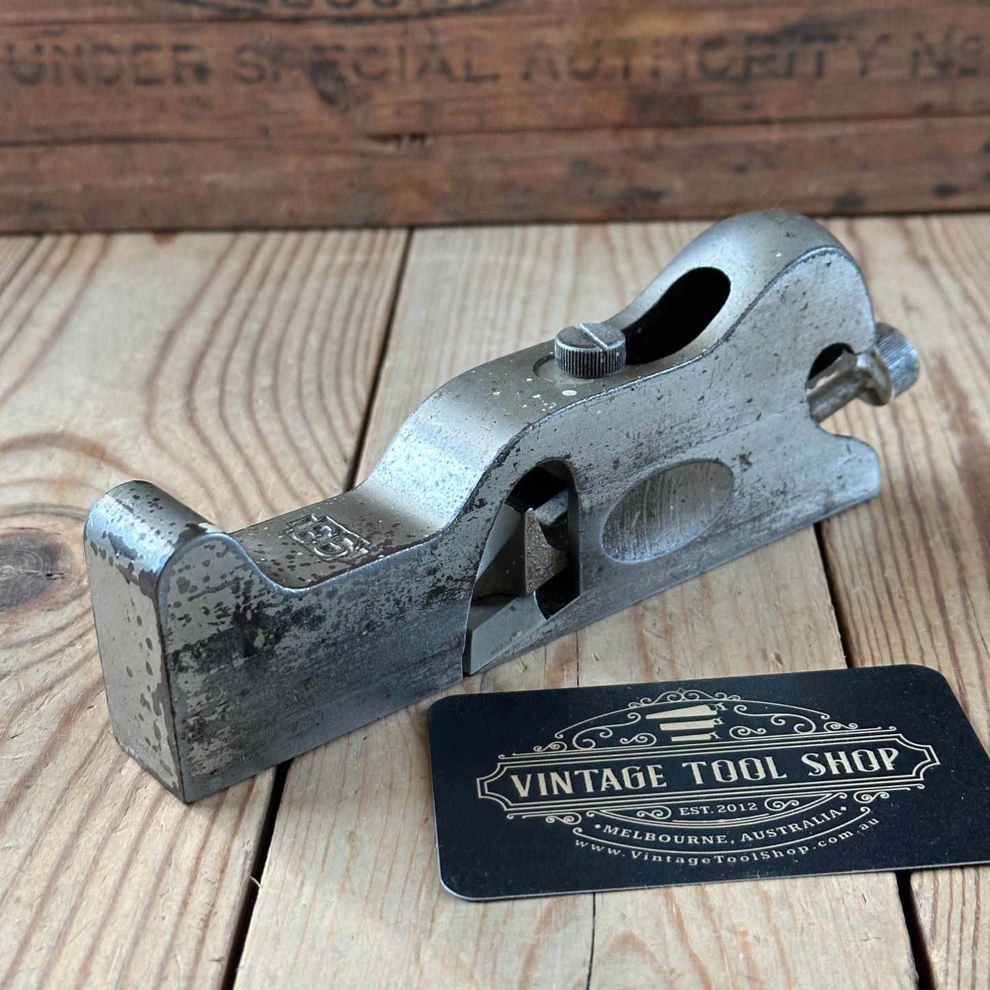N1846 Vintage STANLEY USA 1907 No.93 Rabbet REBATE Shoulder CHISEL PLANE