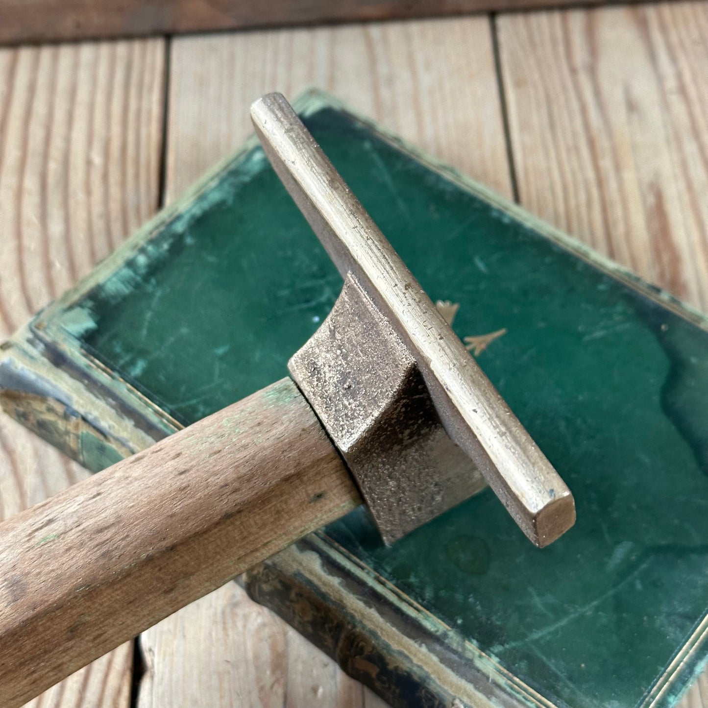 N1796 Vintage BRONZE VENEER HAMMER
