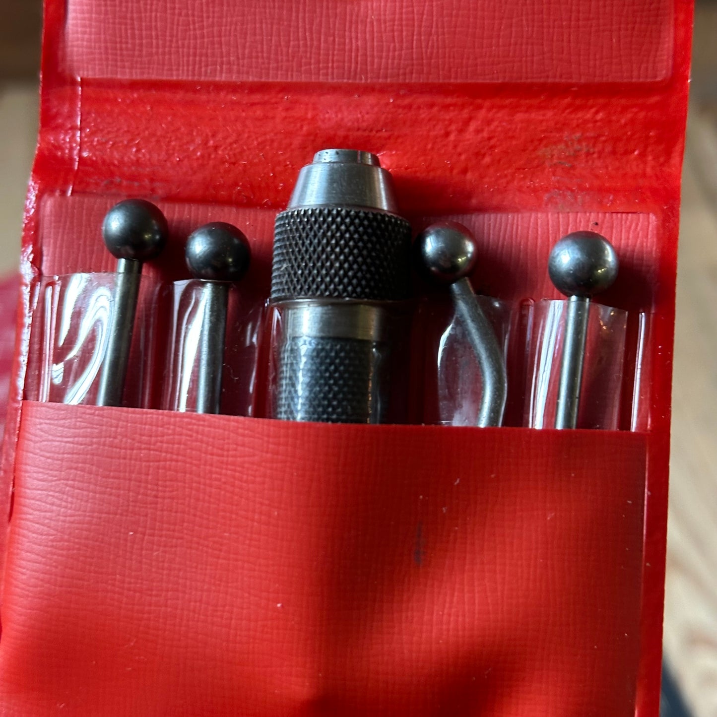 H2448 Vintage STARRETT USA No.828H Centre Finder “WIGGLER” set center IOB