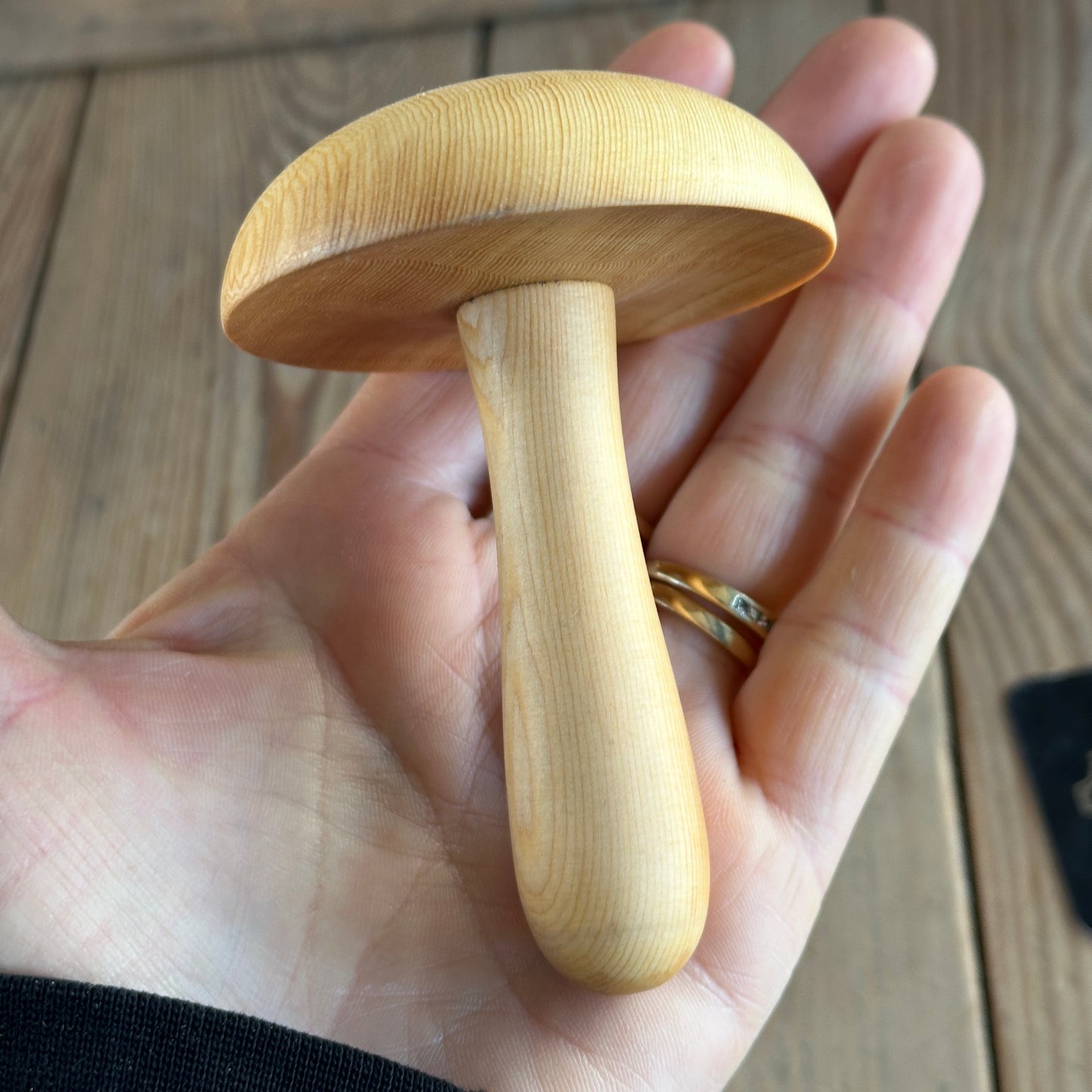 TS6 AUSTRALIAN MADE NEW! Tasmanian Huon Pine  DARNING MUSHROOM mending tool