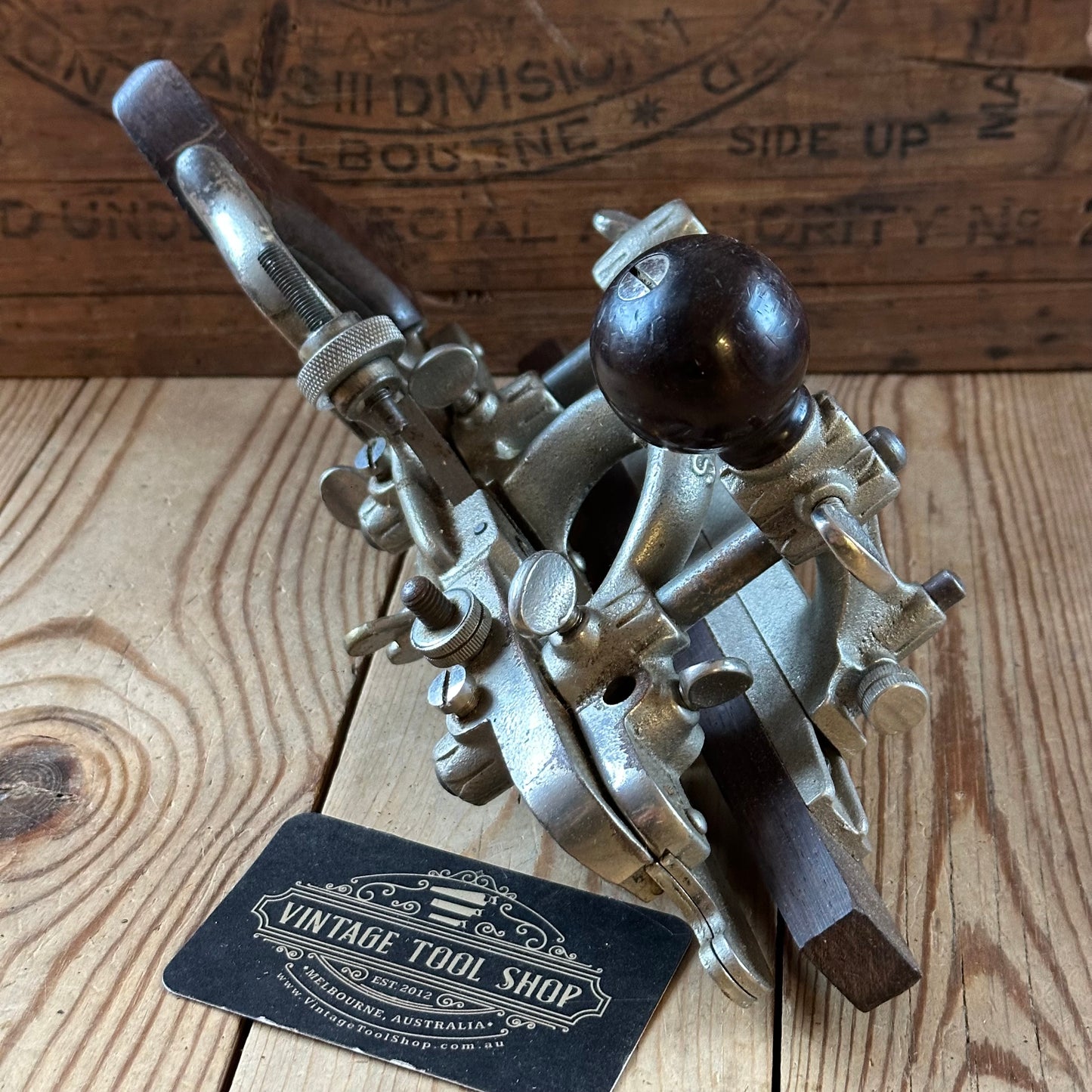 H2491 Vintage STANLEY USA Sweetheart era No.45 Combination PLANE with cutters