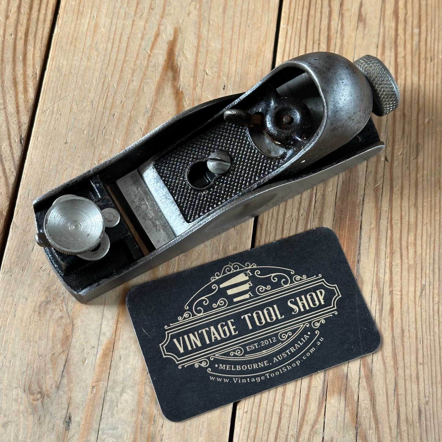 H2581 HANDY! Vintage STANLEY England No.60 1/2 Low Angle BLOCK PLANE