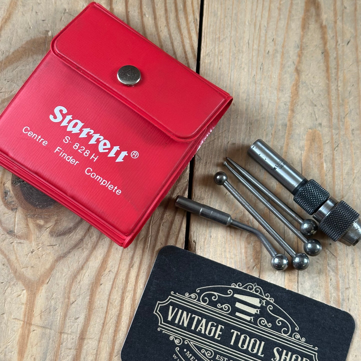 H2446 Vintage STARRETT USA No.828H Centre Finder “WIGGLER” set center