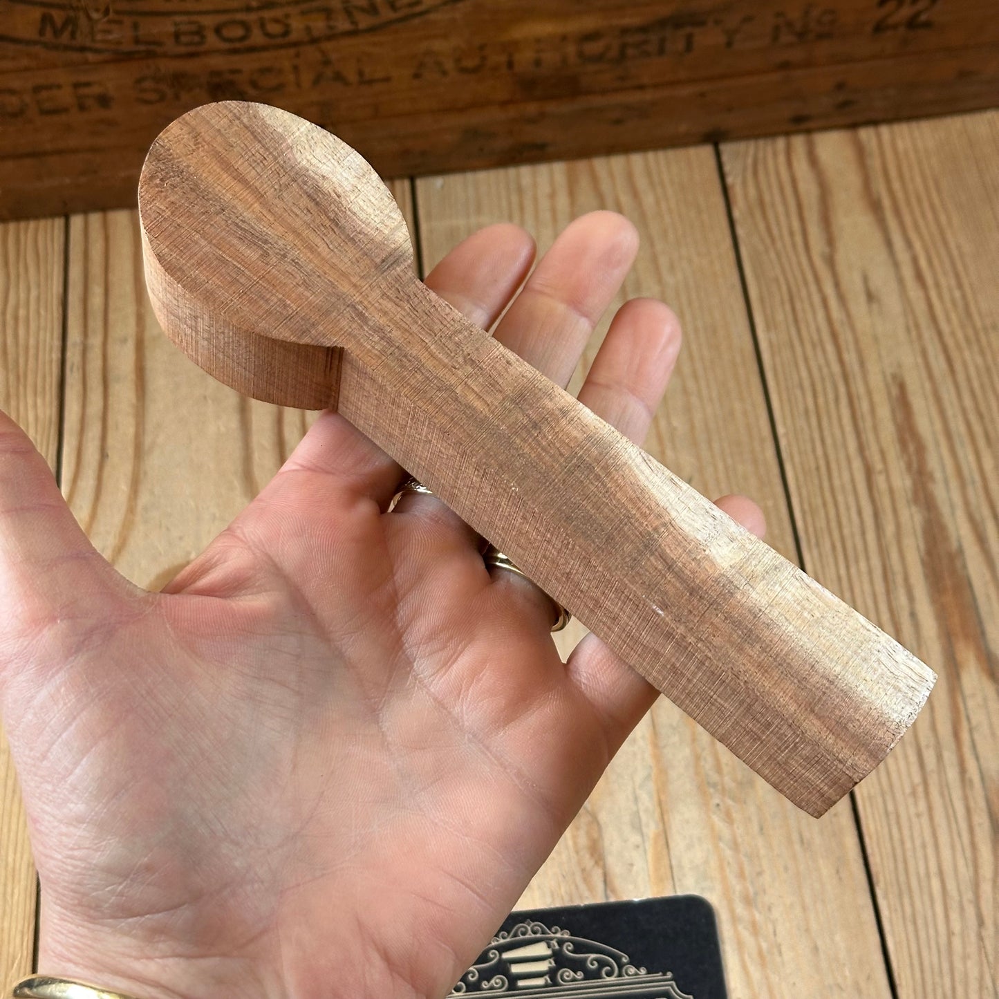 NEW! Challenge! 1x Tasmanian BLACKWOOD whittling SPOON carving BLANK