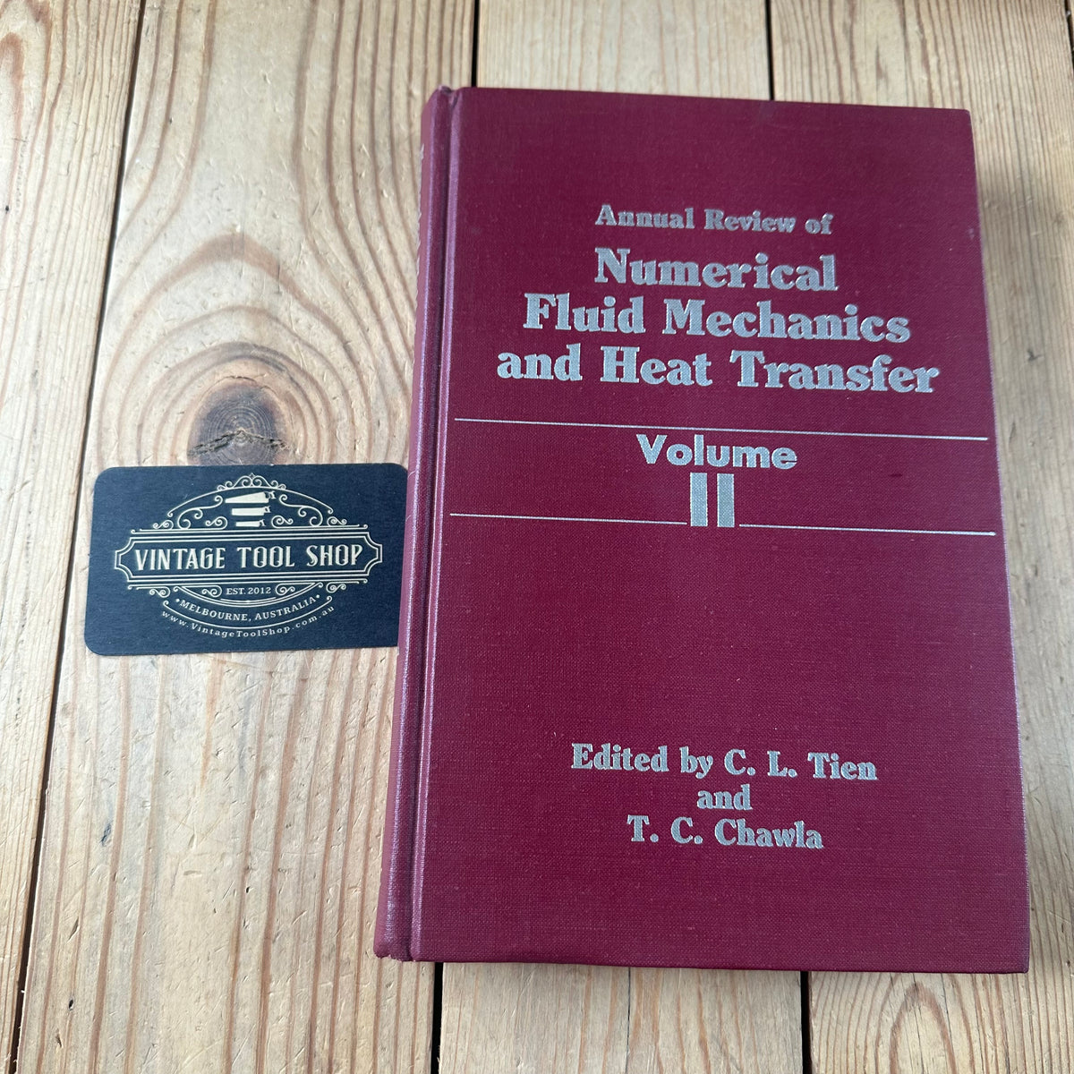 XBN158 Vintage BOOK Annual Review of NUMERICAL FLUID MECHANICS and HEAT TRANSFER Vol 2 by C.L.Tien & T.C.Chawla
