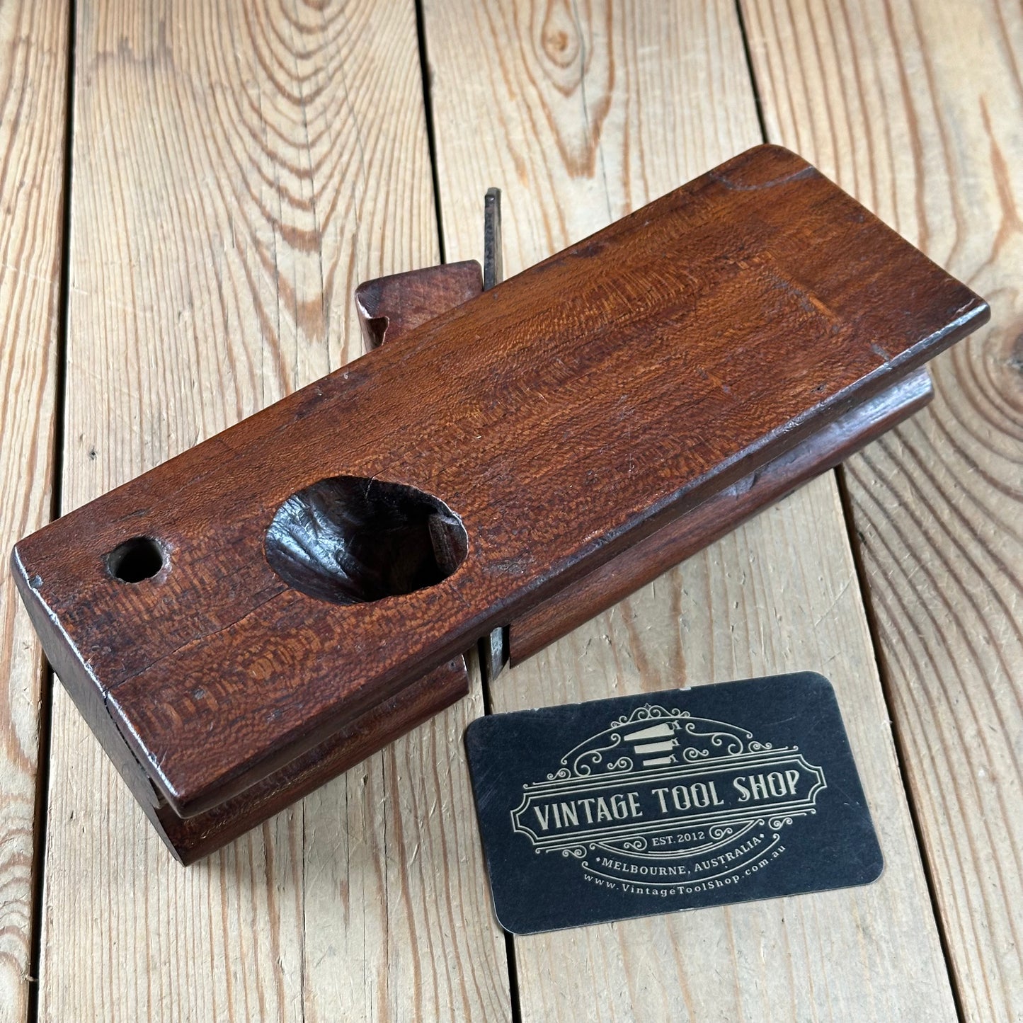 Y117 UNIQUE! Antique FRENCH Wooden MOULDING PLANE