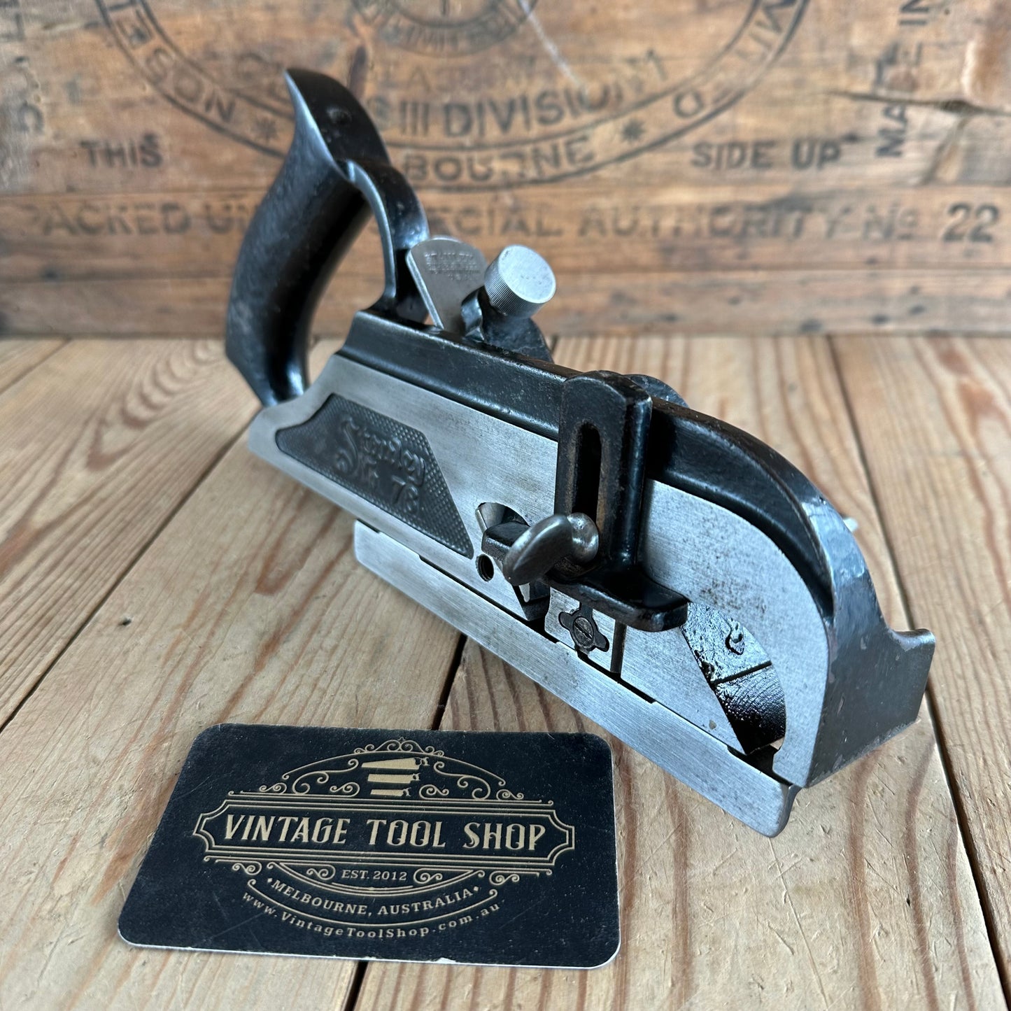 H1290 Vintage STANLEY USA No.78 Duplex RABBET rebate plane