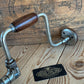 H2048 Vintage No:16 J.A.CHAPMAN 5” / 10” sweep Drill BRACE with Rosewood handles