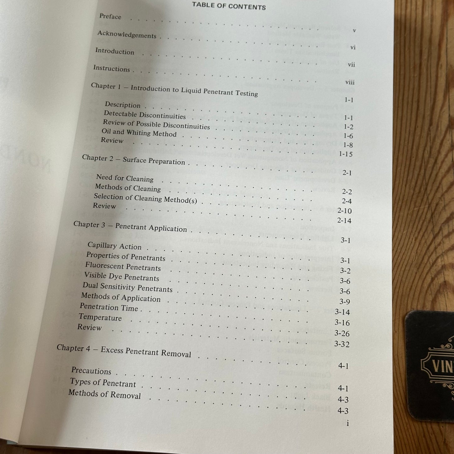 XBN149 Vintage BOOK PROGRAMMED INSTRUCTION HANDBOOK on NONDESTRUCTIVE TESTING Liquid Penetrant by General Dynamics