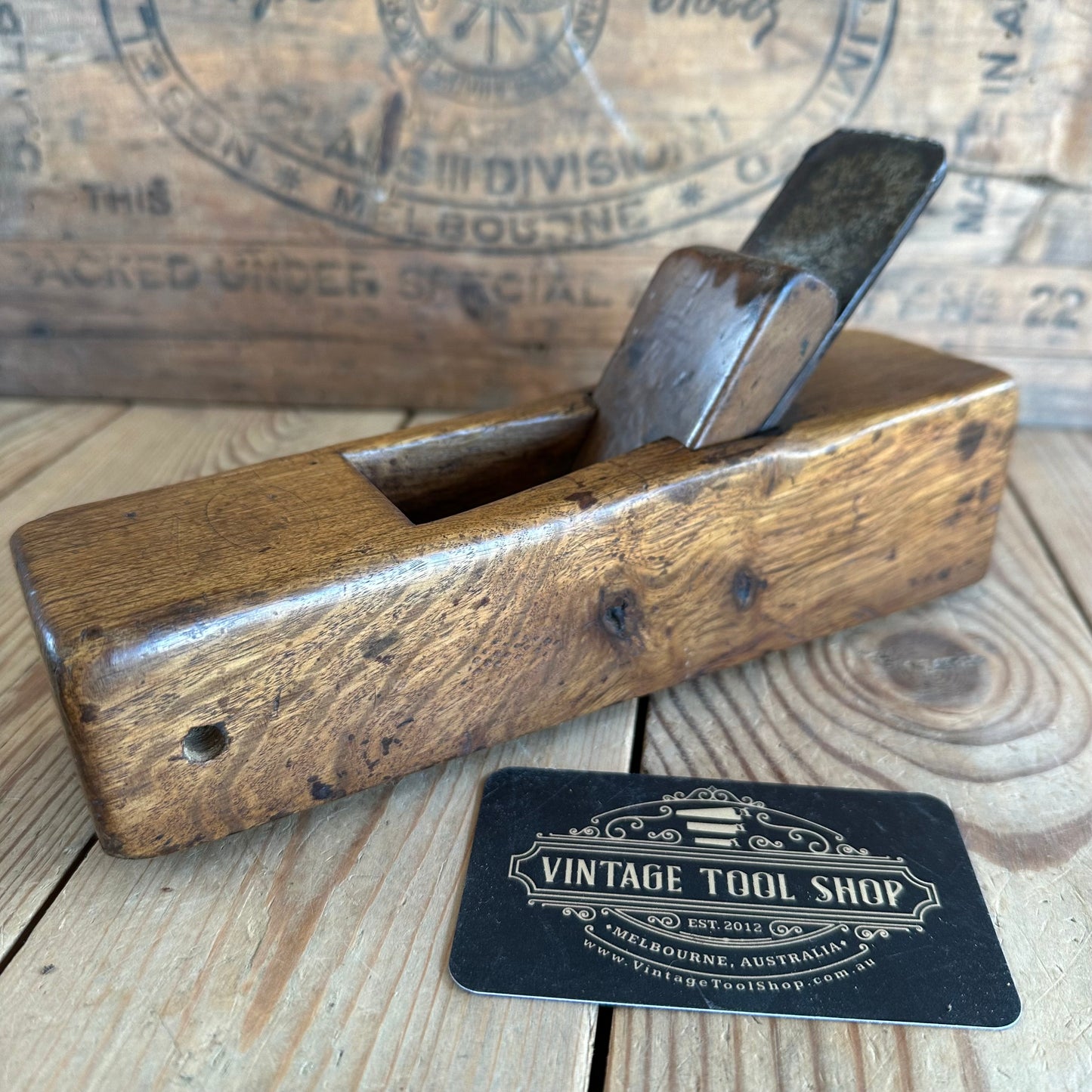 Y1061 Antique FRENCH Live Oak COOPERS Hollowing PLANE