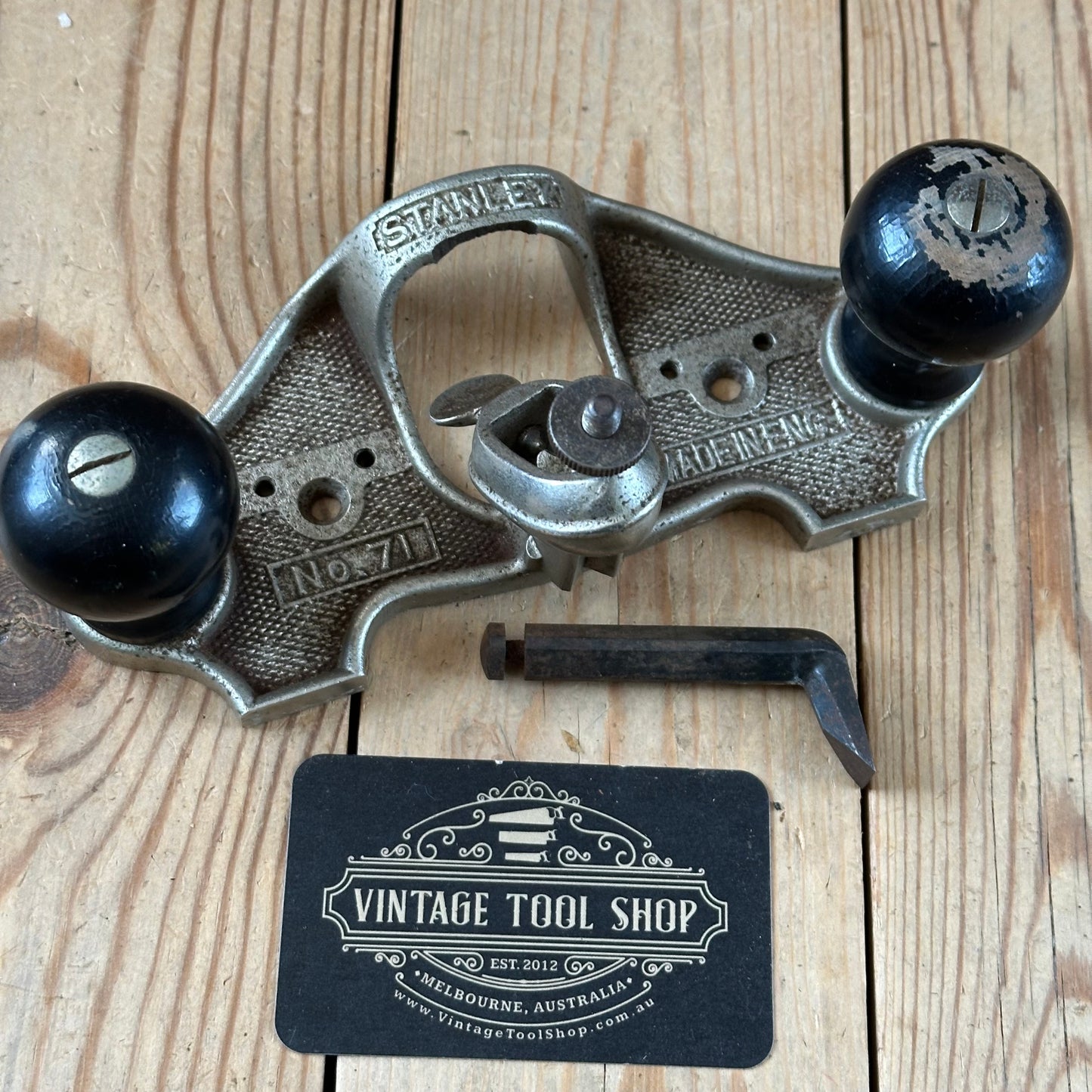 H2556 Vintage STANLEY England No.71 Router PLANE AS IS condition