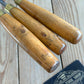 D1916 Vintage 3 x MATHIESON Scotland PARING Gouges CHISELS Boxwood Handles