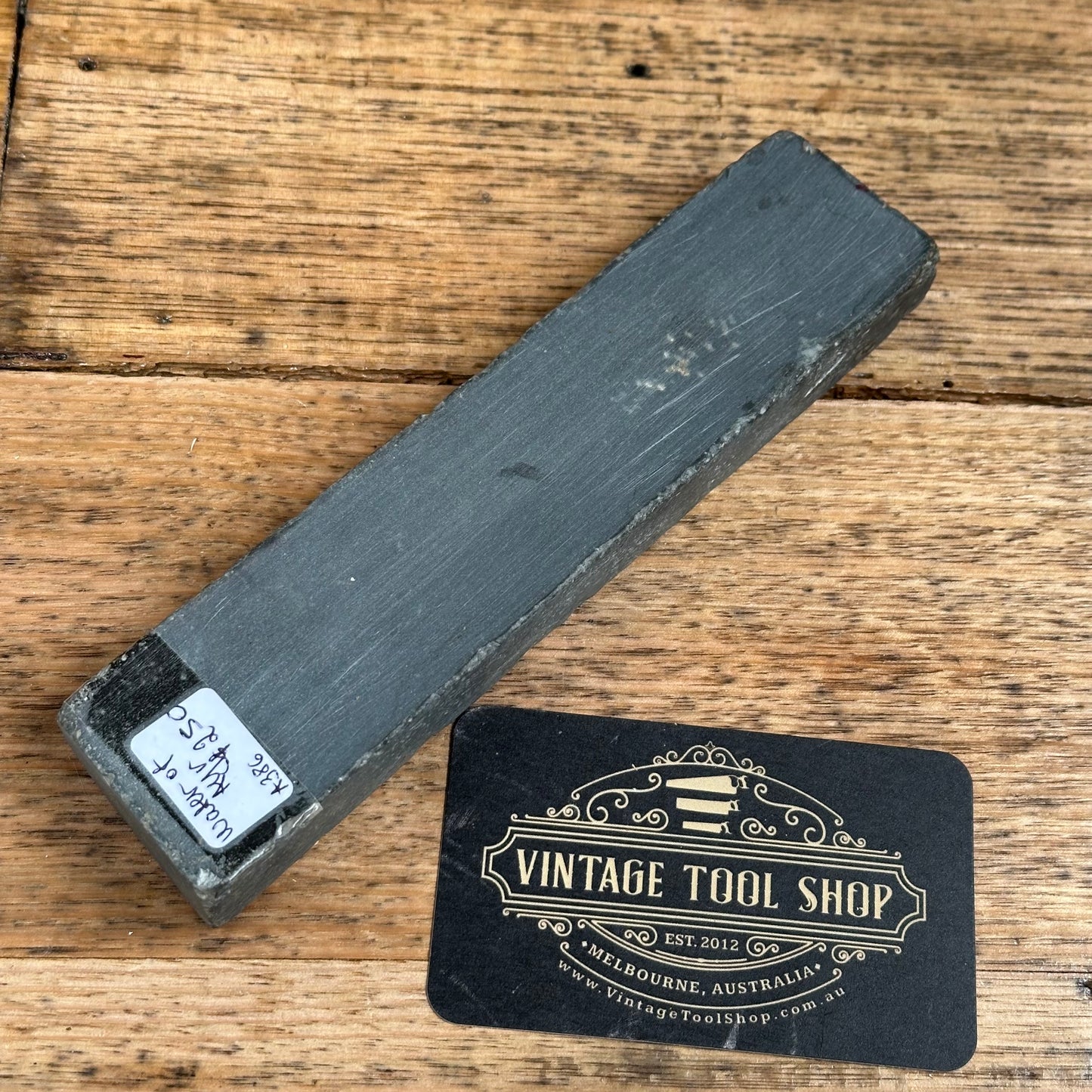 A386 Vintage SCOTTISH Blue Water of Ayr Razor BARBER HONE sharpening stone waterstone