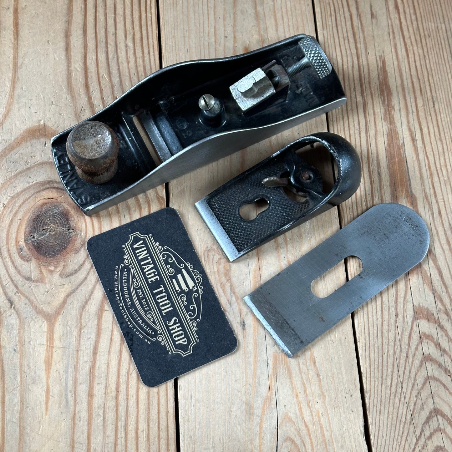 H2466 Vintage STANLEY England No.220 BLOCK PLANE