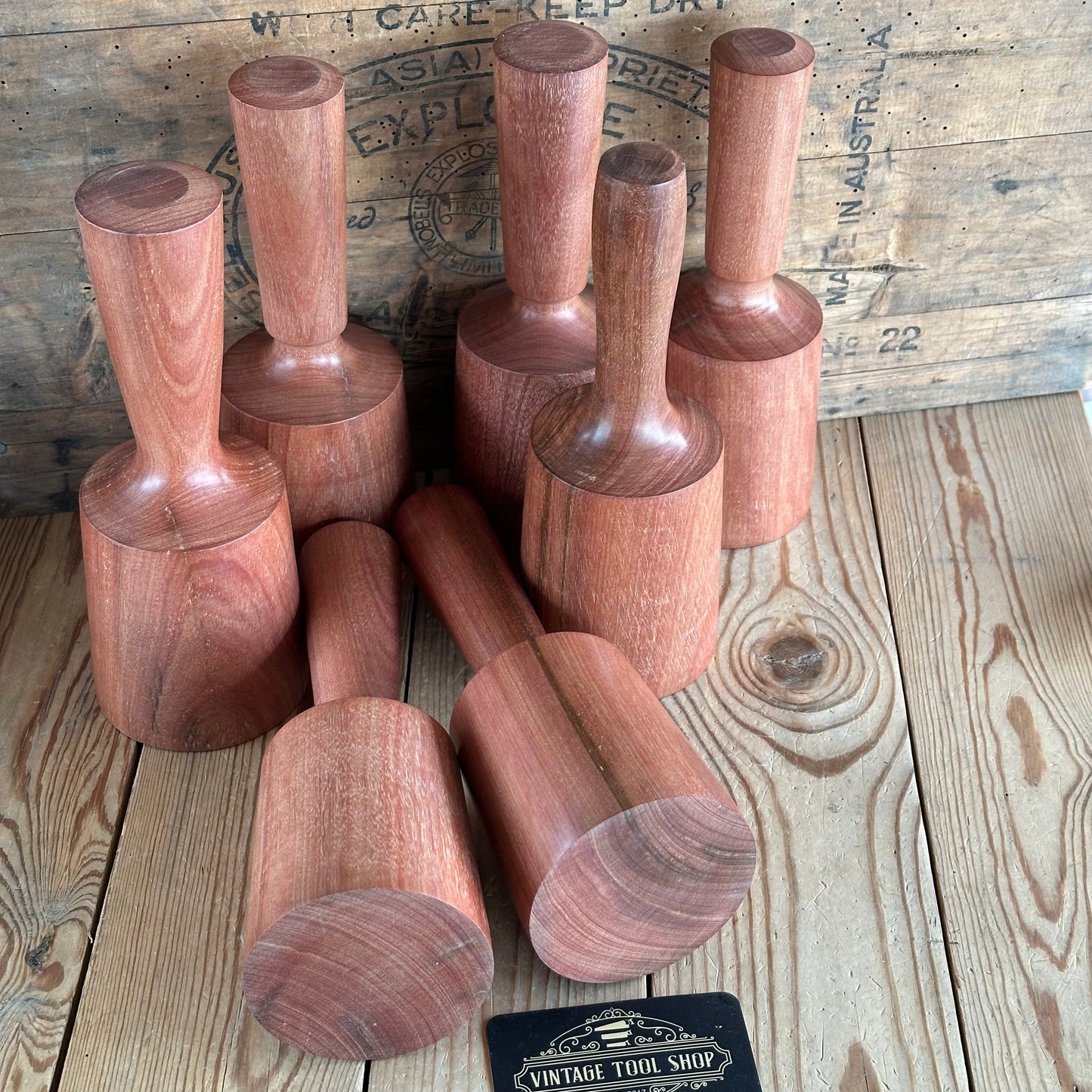 TR184-TR188 NEW! 1x Large QLD Yanderra hardwood carvers MALLET by Tony Ralph