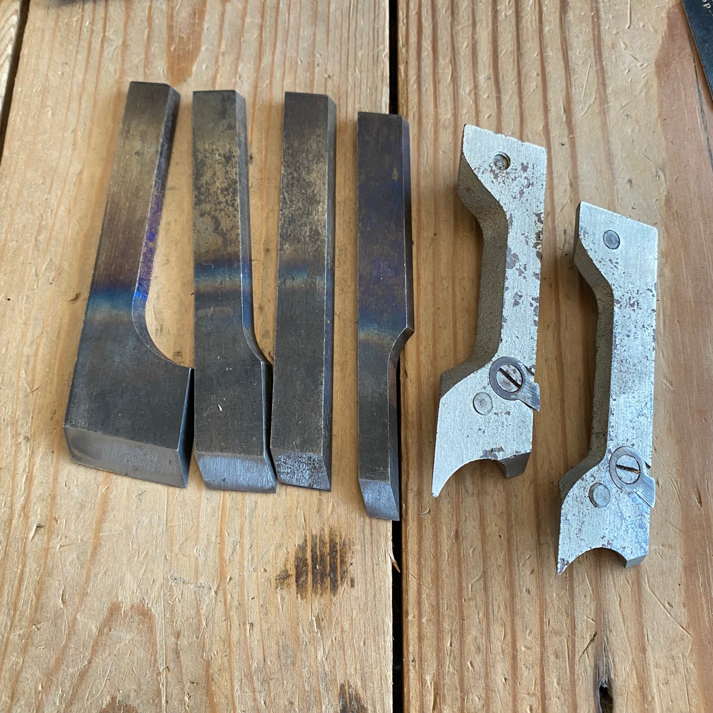 RARE! H2368 Vintage STANLEY USA No.444 Dovetail Tongue & Groove PLANE with cutters IOB