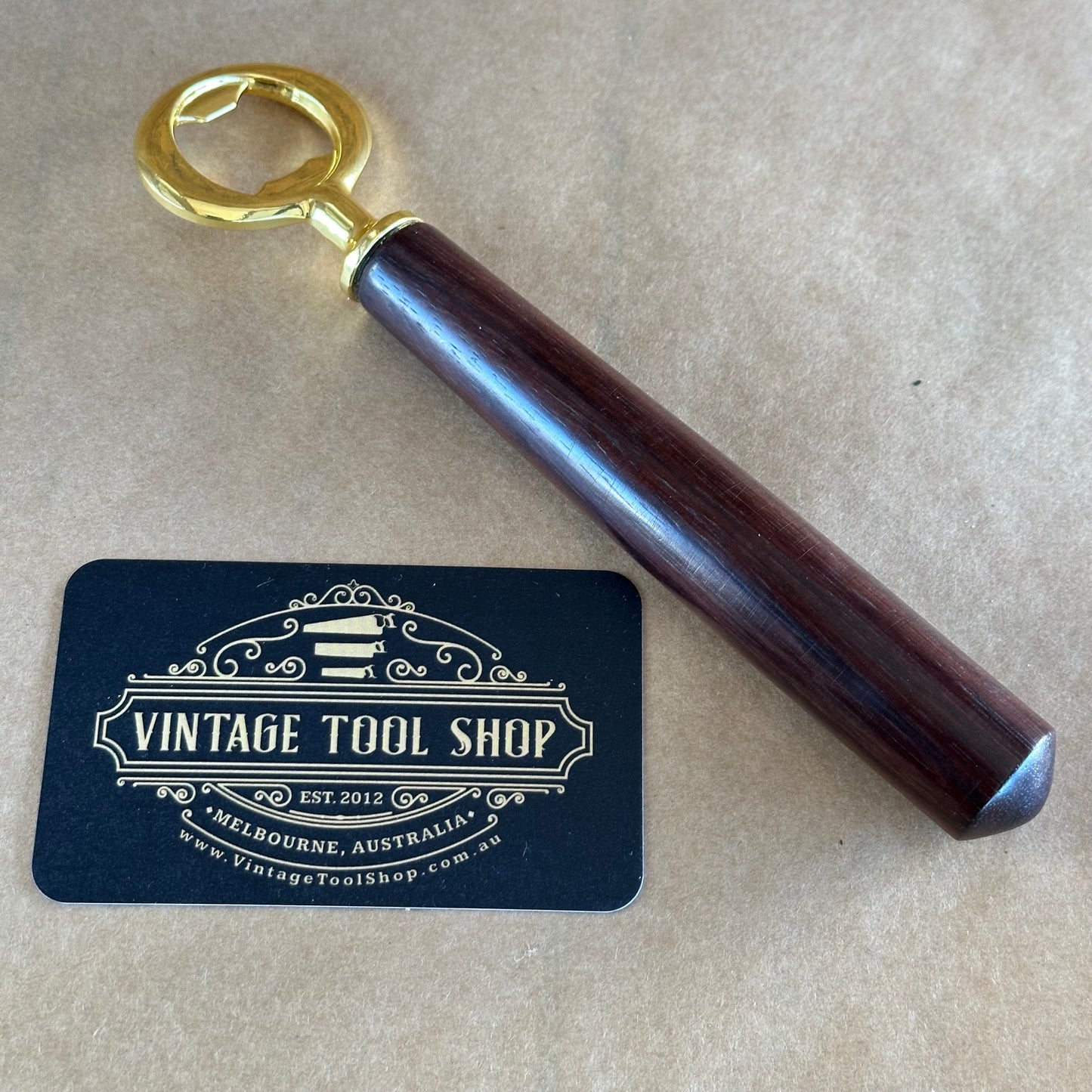 VTS14 NEW! Melbourne made Indian ROSEWOOD wooden handle BOTTLE OPENER