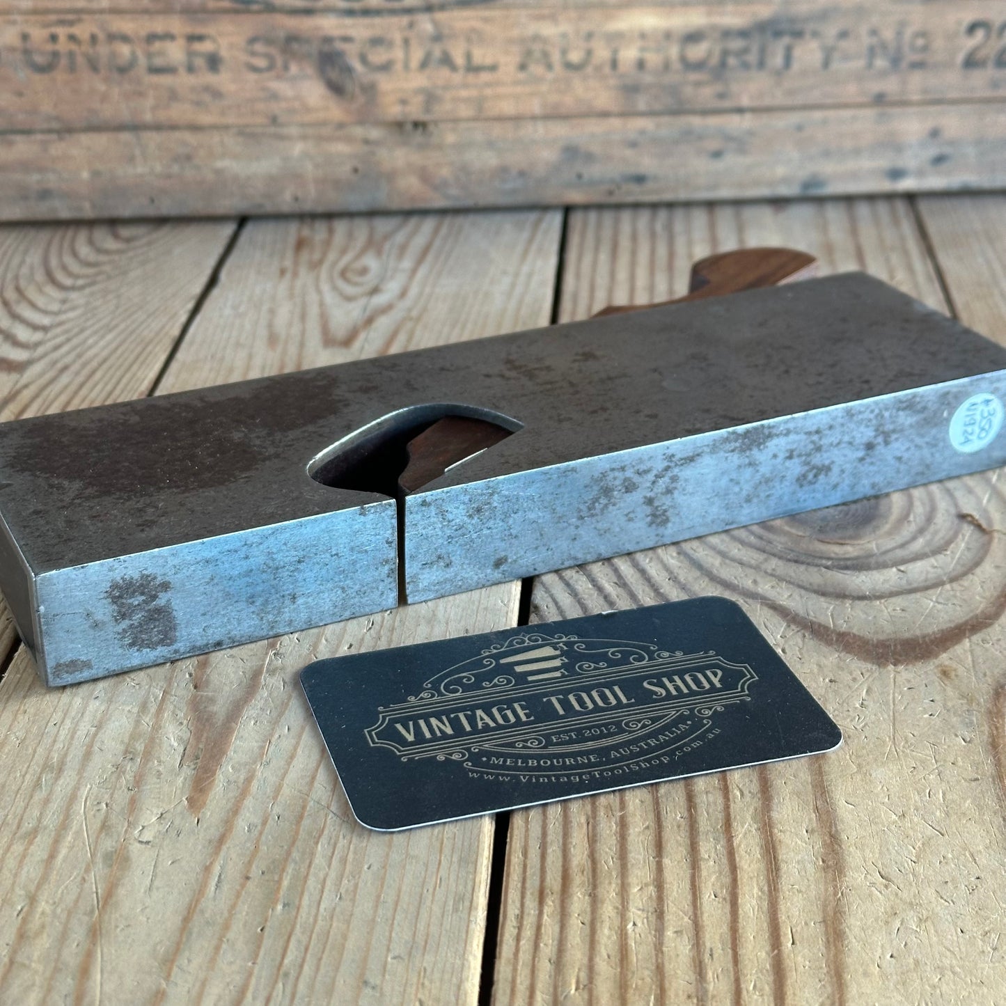 N1924 Antique Iron & MAHOGANY INFILL Shoulder PLANE