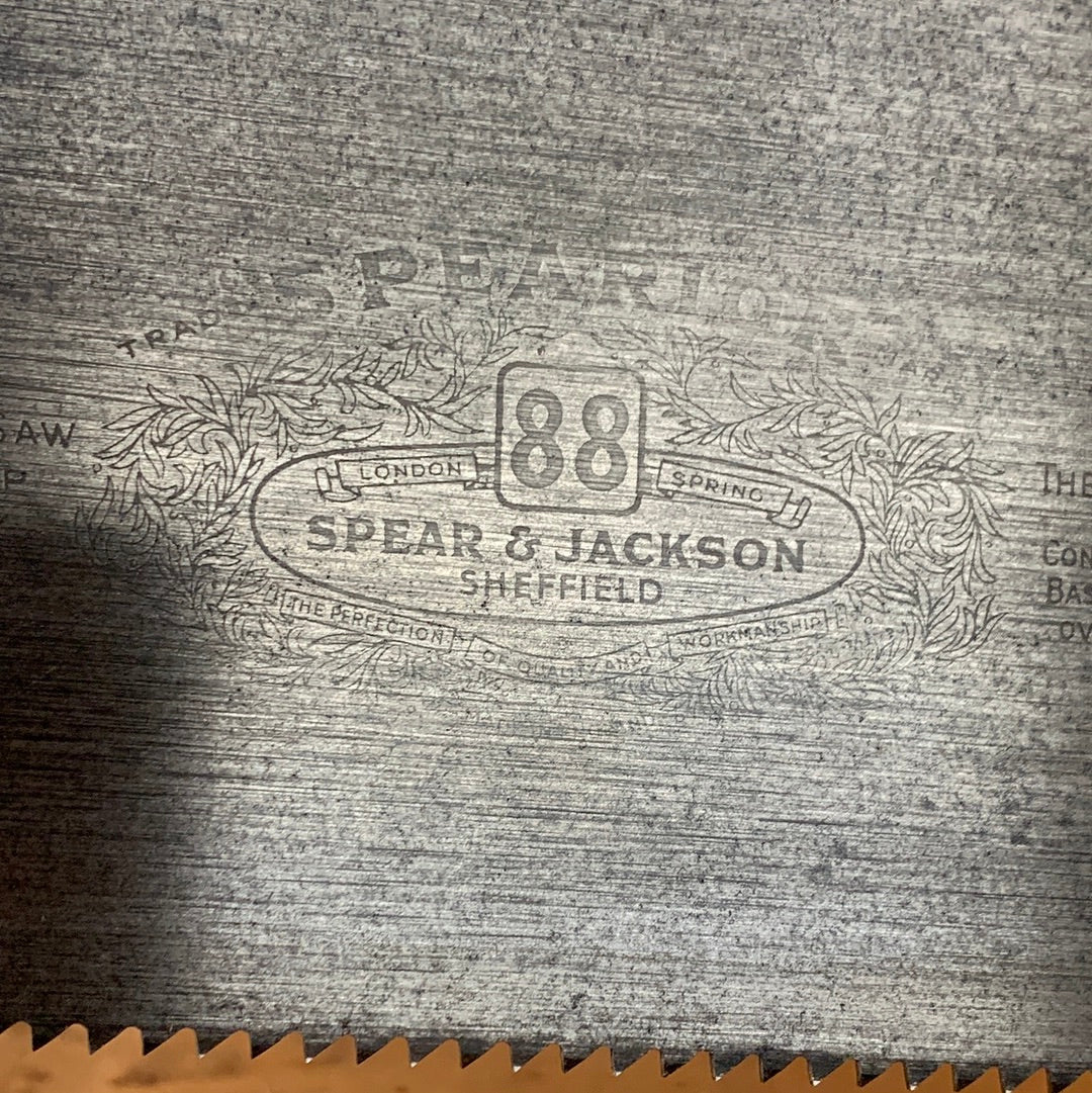 SOLD S437 Vintage SHARP! Premium Quality SPEAR & JACKSON No.88 6ppi 26” FINE RIP hand SAW