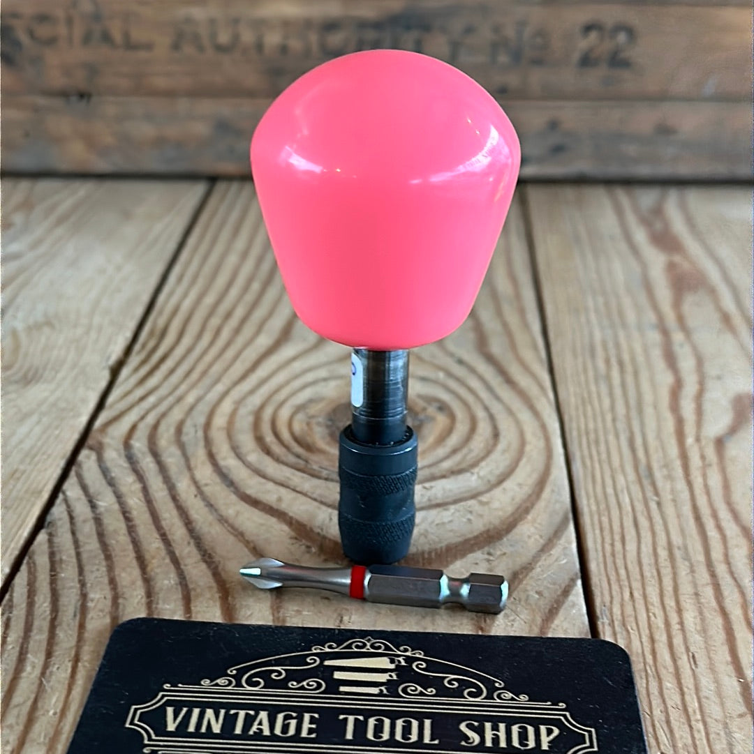 TR150 Repurposed BARBIE hot pink POOL BALL HEX TIP DRIVER by Tony Ralph