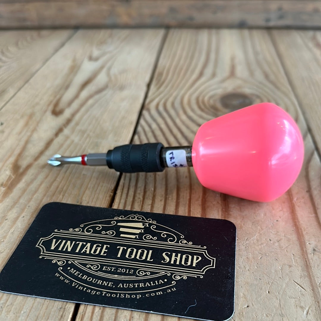 TR150 Repurposed BARBIE hot pink POOL BALL HEX TIP DRIVER by Tony Ralph