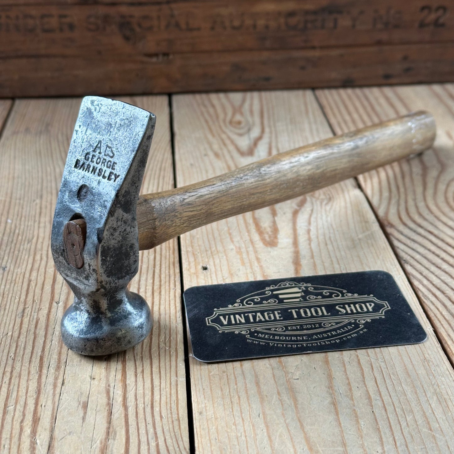 H2088 Vintage G. Barnsley No.0 England STEEL Cobblers HAMMER