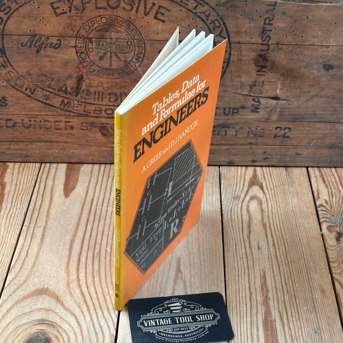 XBN85 Vintage 1977 BOOK Tables, Data and Formulae for ENGINEERS by A.Greer & D.J.Hancox