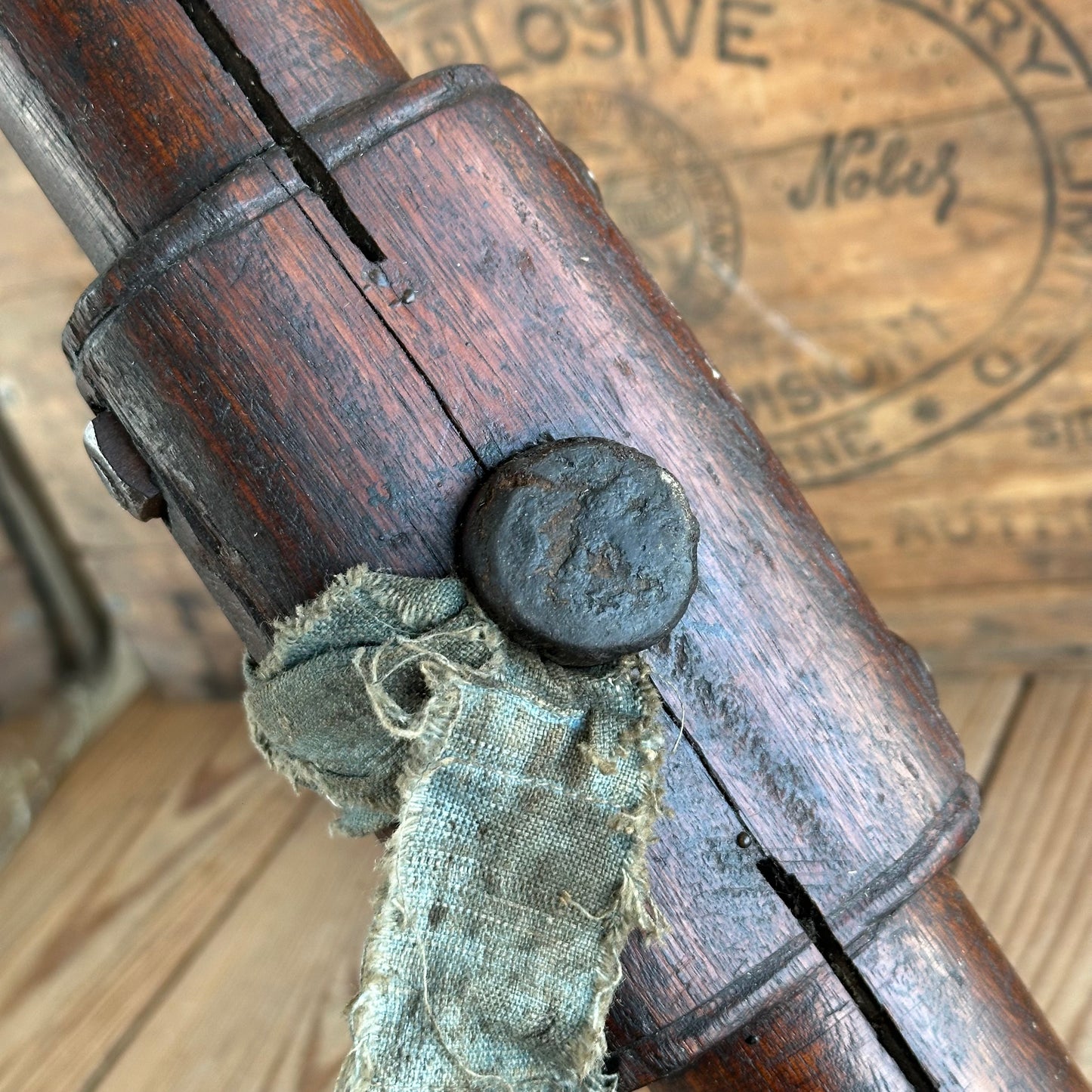 H2343 Antique CAULKING MALLET shipwrights tool