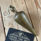 H2524 Vintage large brass TEARDROP PLUMB BOB