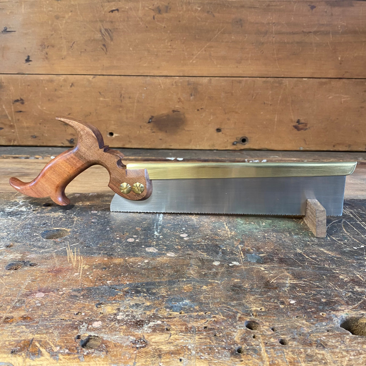 VHS12 HERITAGE SAWS Custom 10” CARLTON model 14ppi DOVETAIL SAW with SUNSET MYRTLE Handle