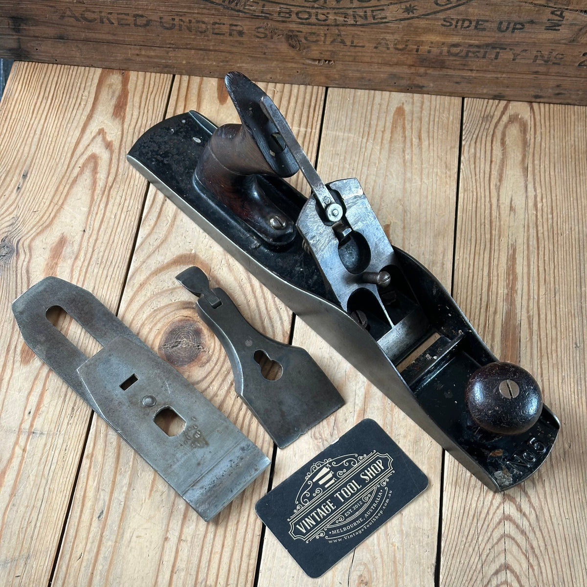 H2575 Vintage STANLEY No.5 Type 5 1885-88 jack PLANE AS IS