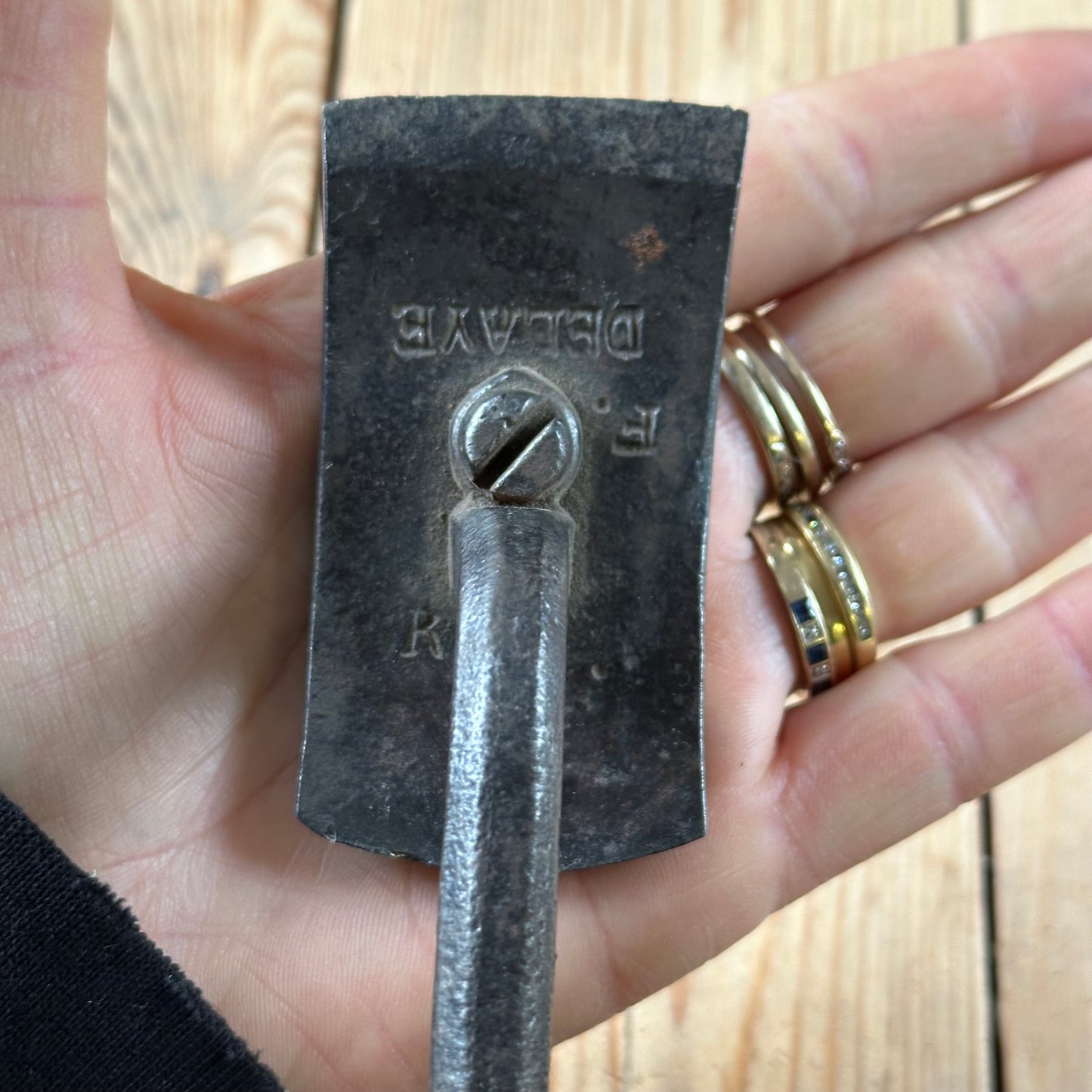 SOLD. Y1729 Antique FRENCH Coopers CURVED barrel SCRAPER chair makers tool