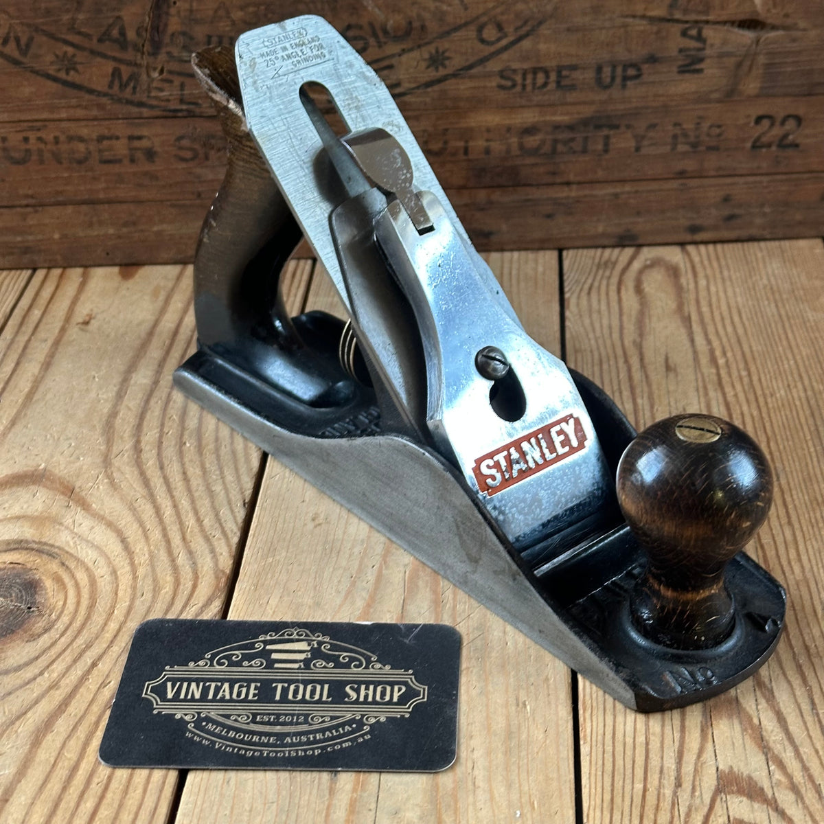 H2585 HANDY! Vintage STANLEY ENGLAND No.4 PLANE
