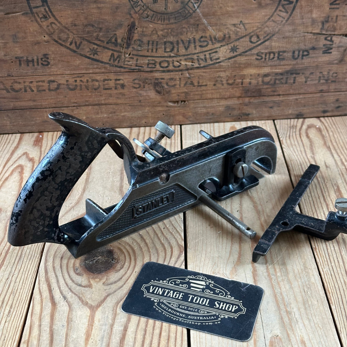H2584 Vintage STANLEY England No.78 Duplex RABBET rebate plane