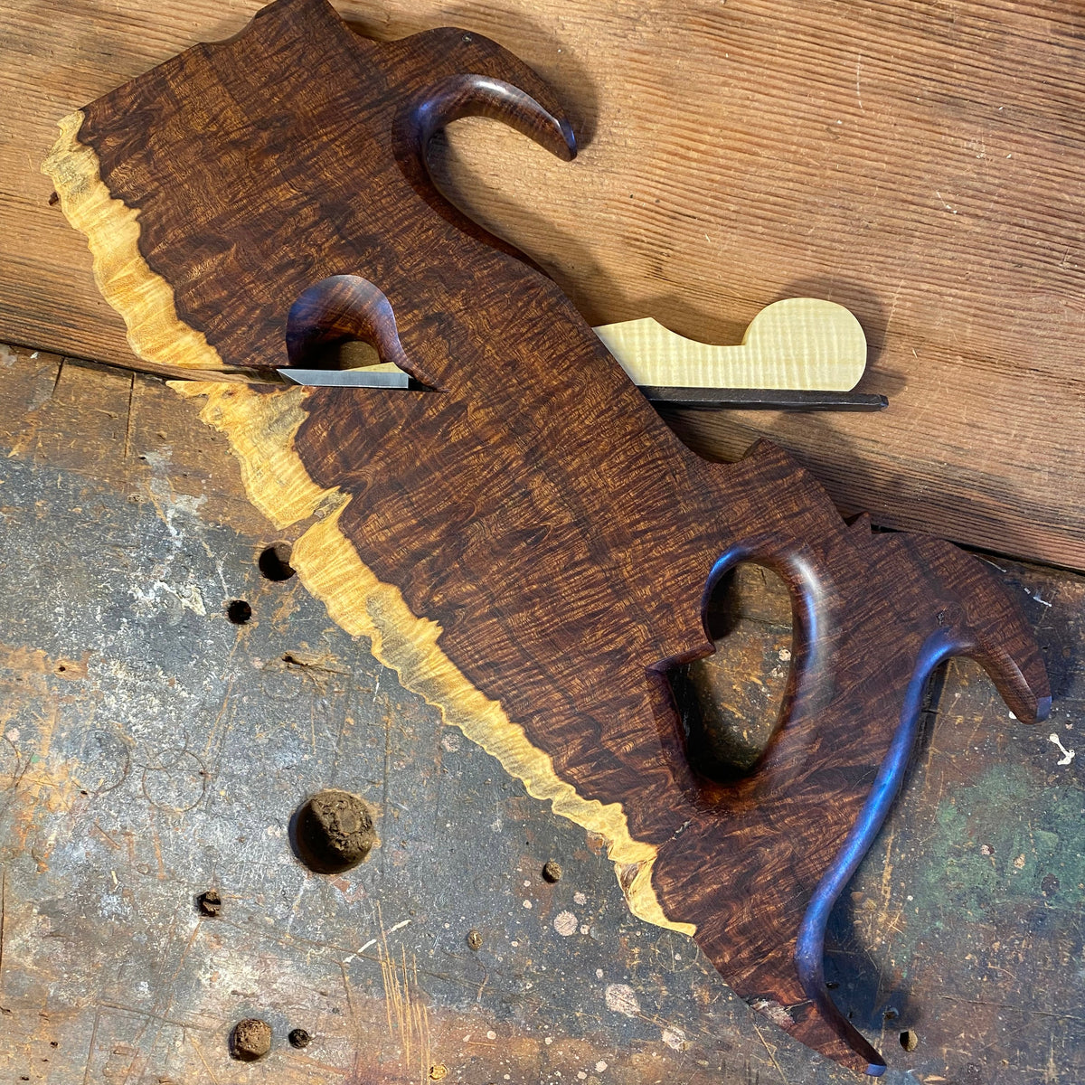 HSP5 One of One HERITAGE SAWS Melbourne GIDGEE Rebate plane “Cut Along the Dotted Line”