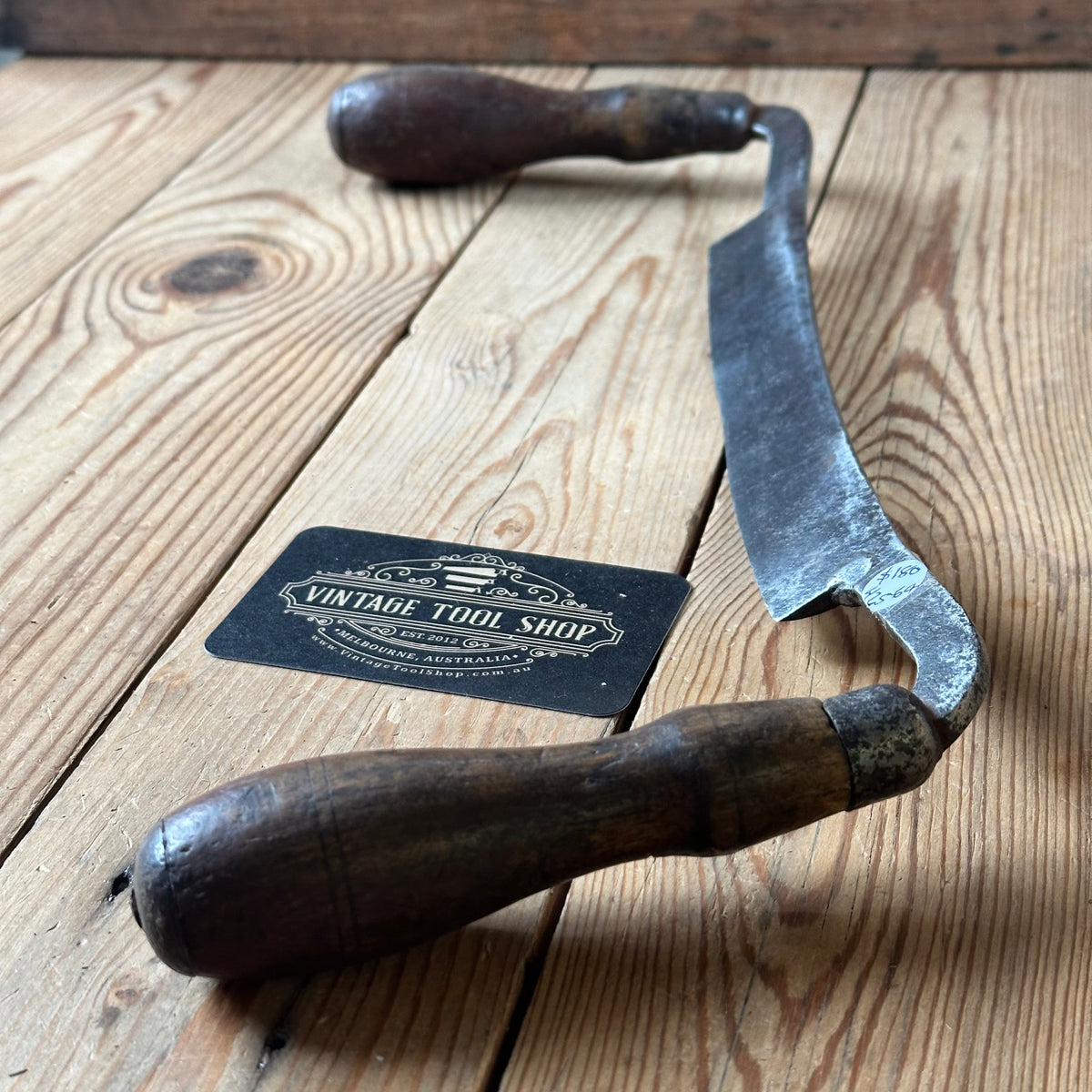 H2564 Vintage 8” New Haven Edge Tool Co USA DRAWKNIFE draw knife