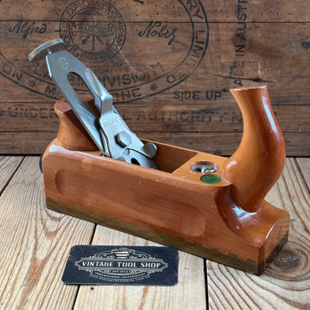 N1703 GORGEOUS Vintage E.C.E. West-Germany No:711 PRIMUS PLANE Figured Pear & Lignum Vitae Sole