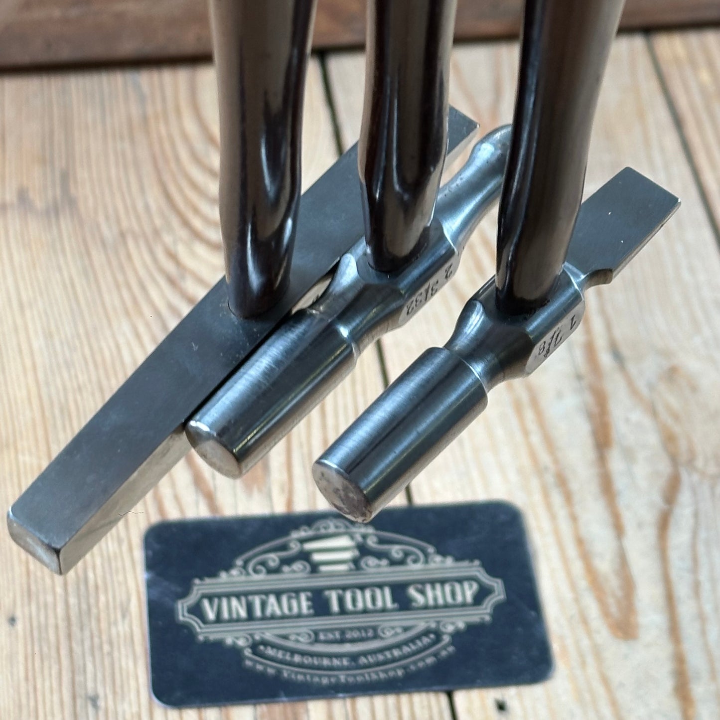 SOLD. N1697 INCREDIBLE! Vintage dated 1932 3x PRESENTATION Jewellers Metalworking HAMMERS