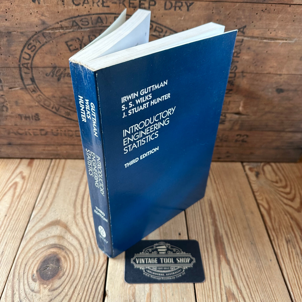 N2021 Vintage 1982 BOOK INTRODUCTORY ENGINEERING STATISTICS 3rd edition by I.Guttman, S.S.Wilks & J.Stuart Hunter
