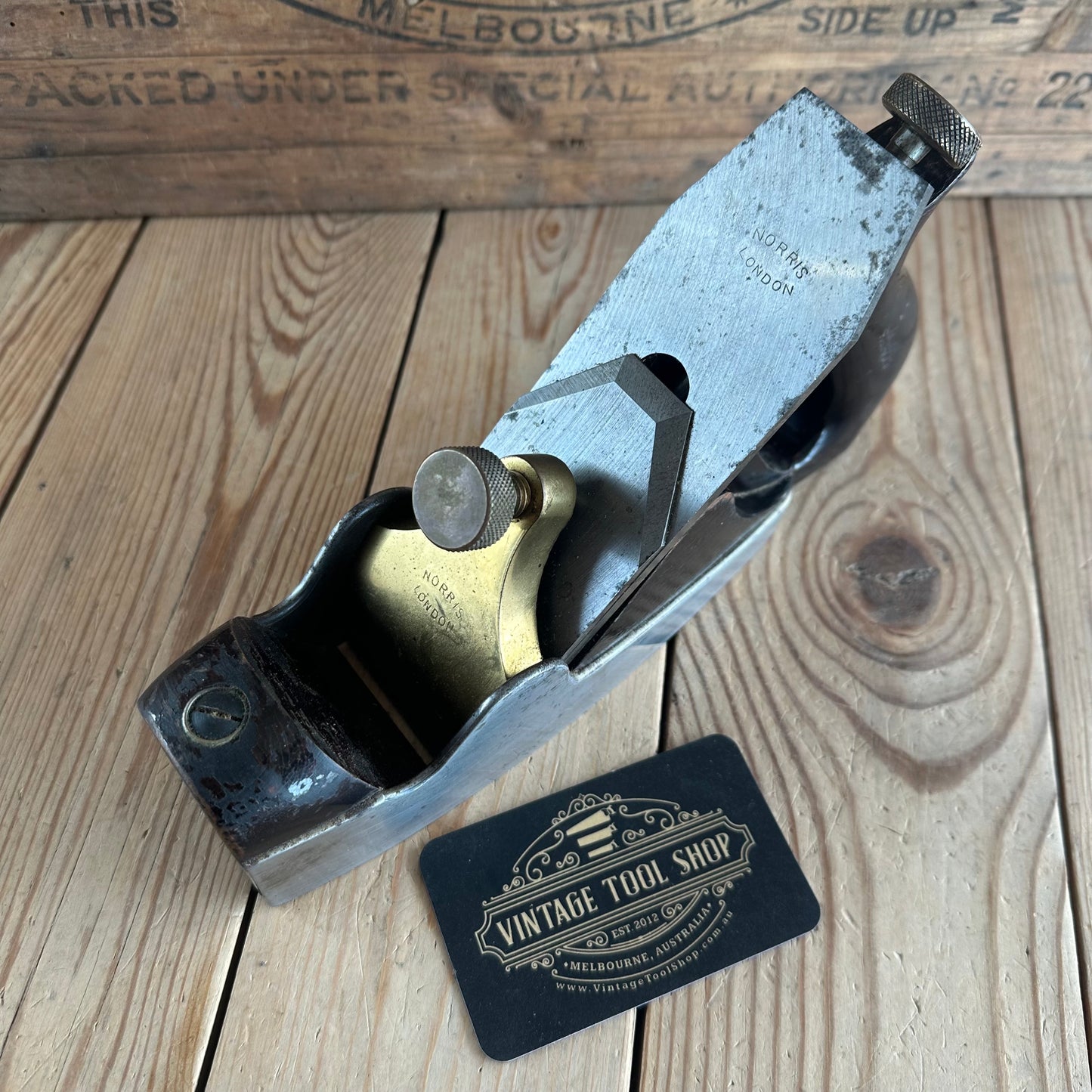N1631 NICE! Vintage NORRIS A5 London Infill Smoothing PLANE