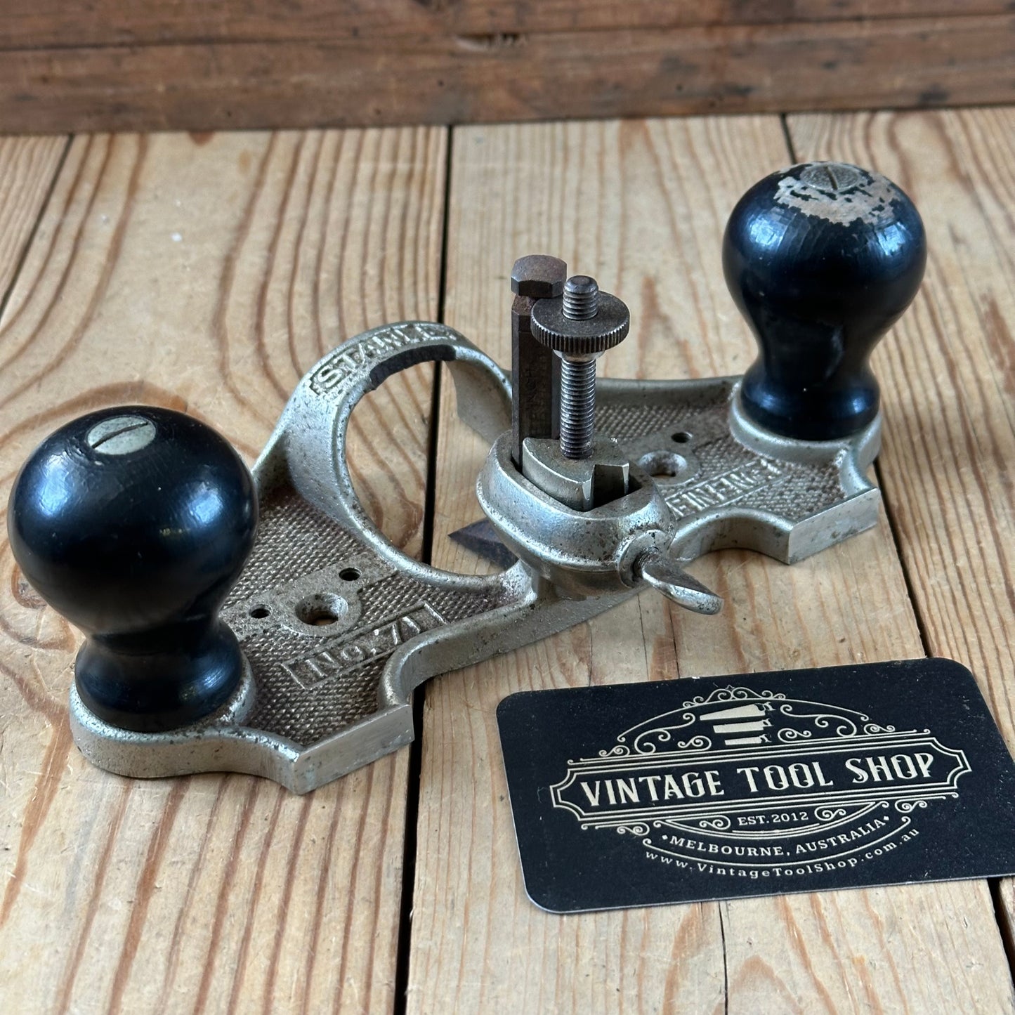 H2556 Vintage STANLEY England No.71 Router PLANE AS IS condition