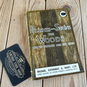 XB1-50 Vintage POLISHES & STAINS FOR WOODS BOOK by David Denning